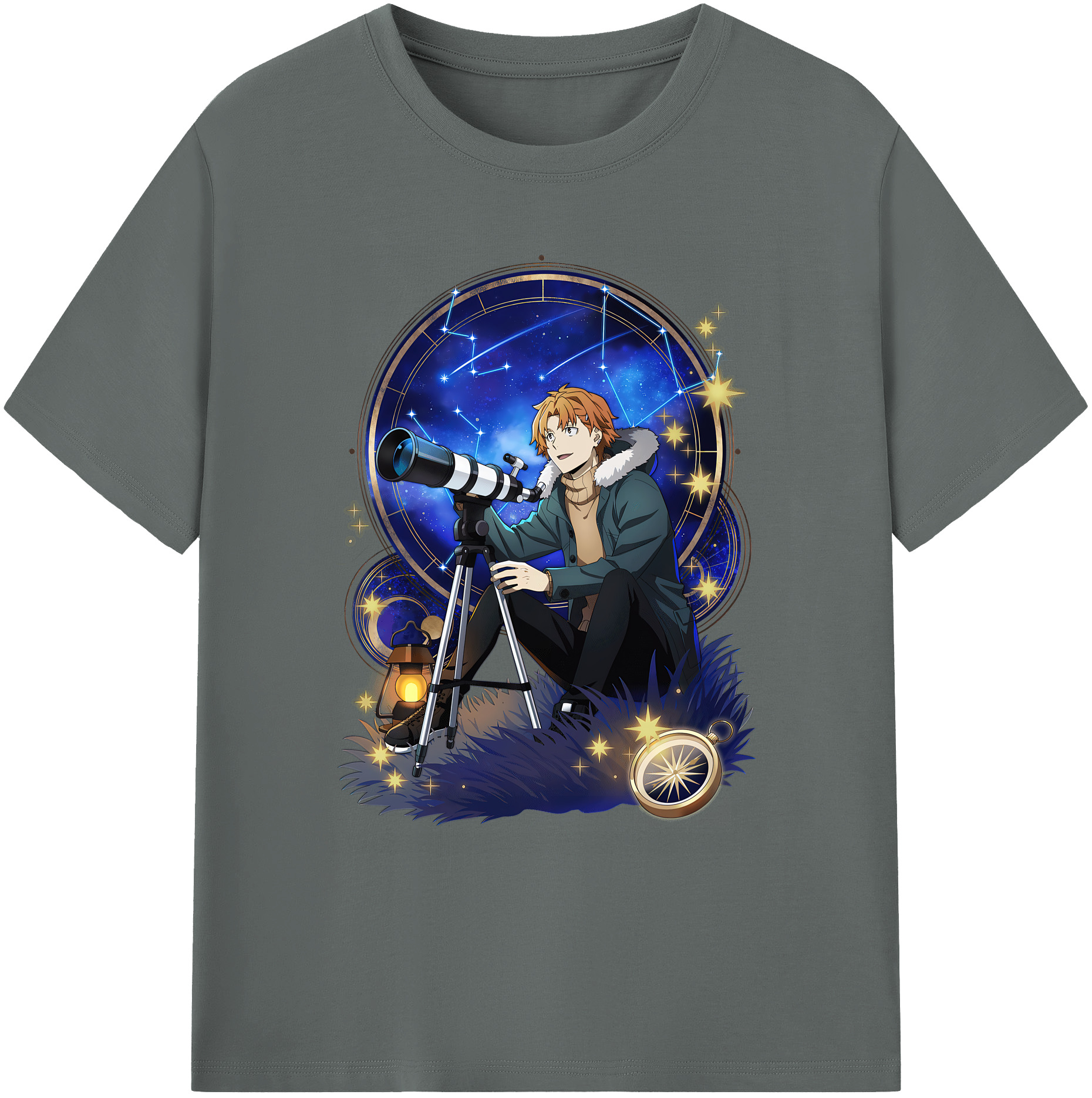 （画像用） 文豪ストレイドッグス Bungo Stray Dogs 綿100％ メンズ半袖Tシャツ｜肌触りやわらか＆通気性